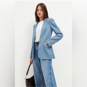 Reformation Blue Blazer